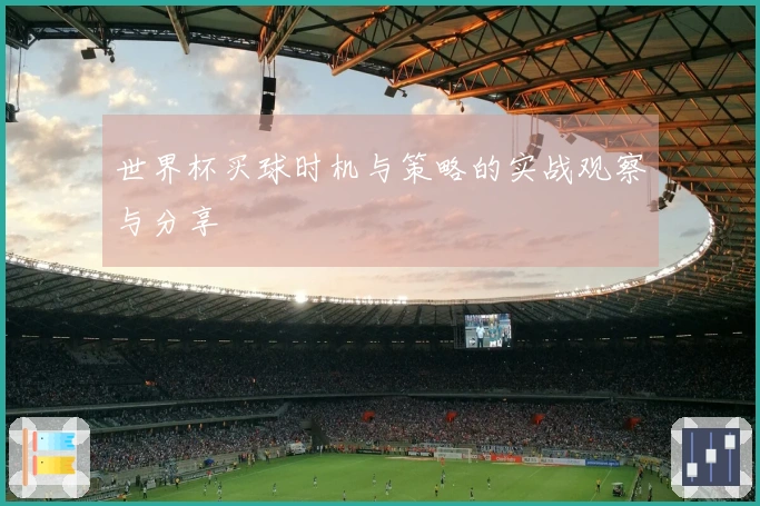 世界杯买球时机与策略的实战观察与分享